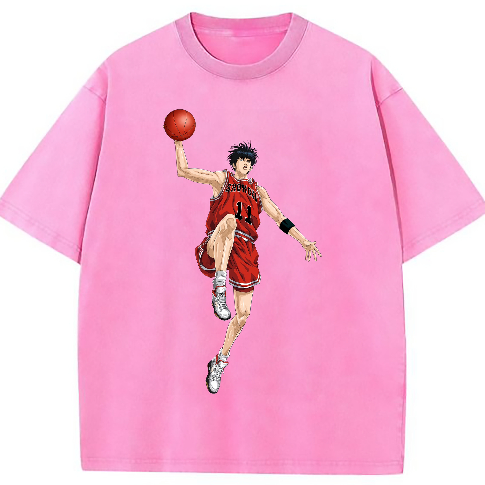 （画像用） SLAM DUNK／スラムダンク 綿100% ヴィンテージ風 半袖Tシャツ（フロントプリント）